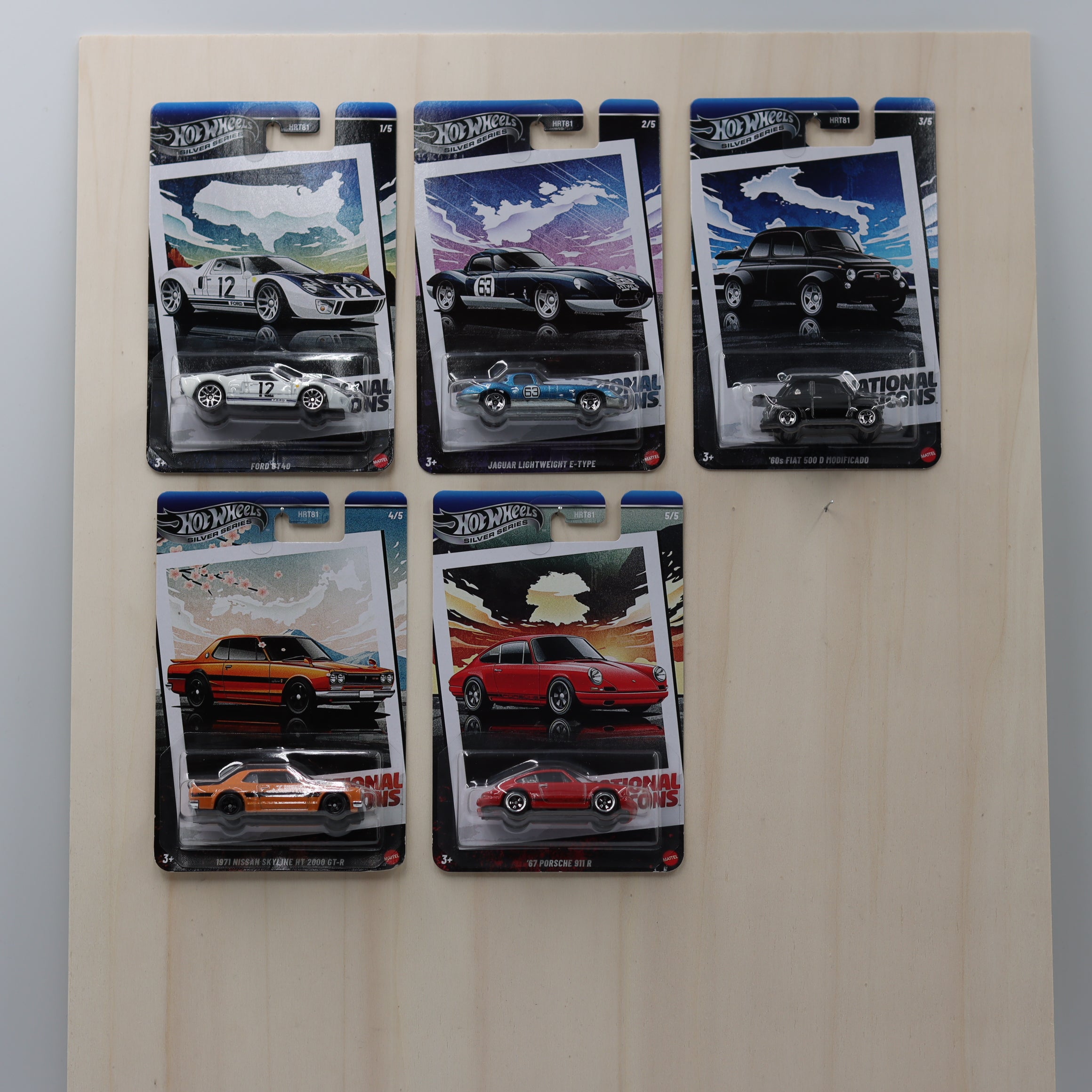 5er Set National Icons