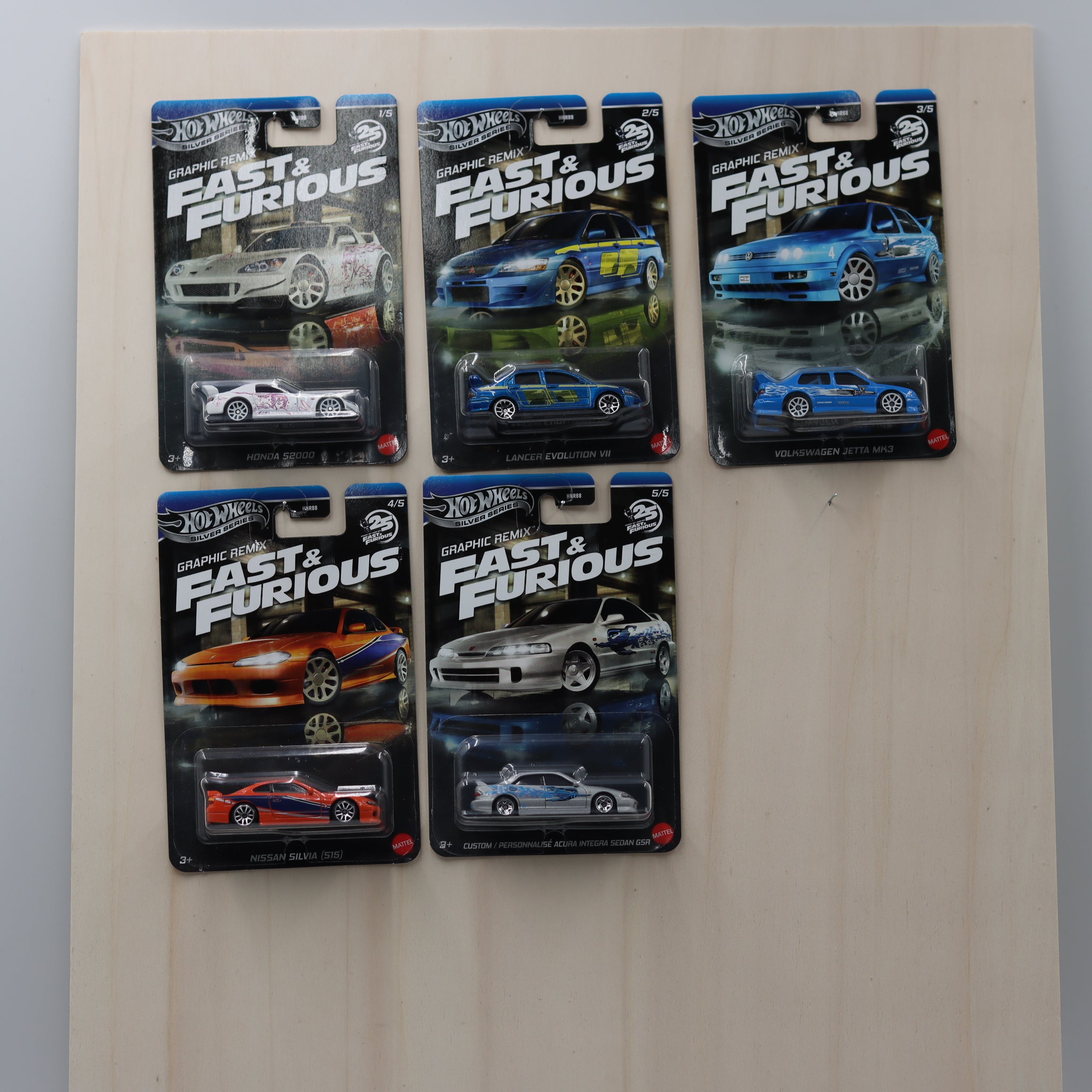 5er Set GRAPHIC REMIX FAST & FURIOUS